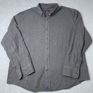 UNTUCKit Long Sleeve Button Up Shirt Men's Gray Size XL Office‎ Preppy